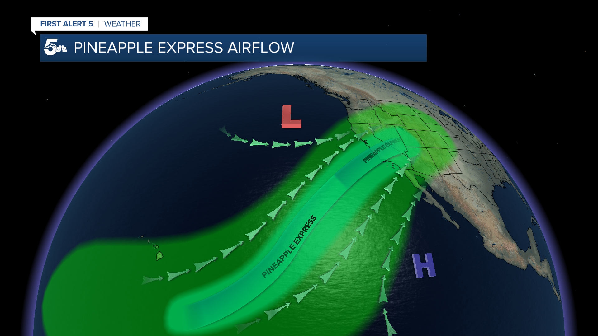 Pineapple Express airflow pattern