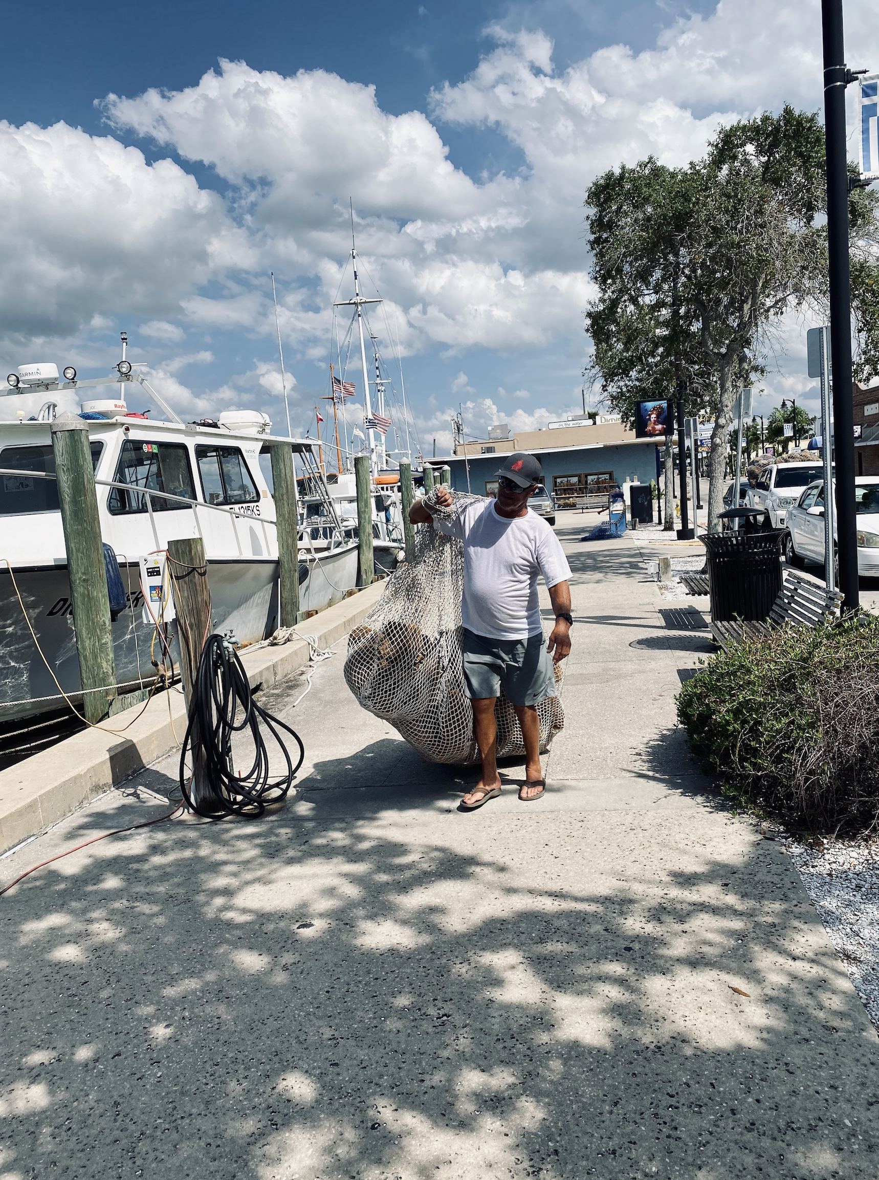 Boat captain Bill Gresko in Tarpon Springs.