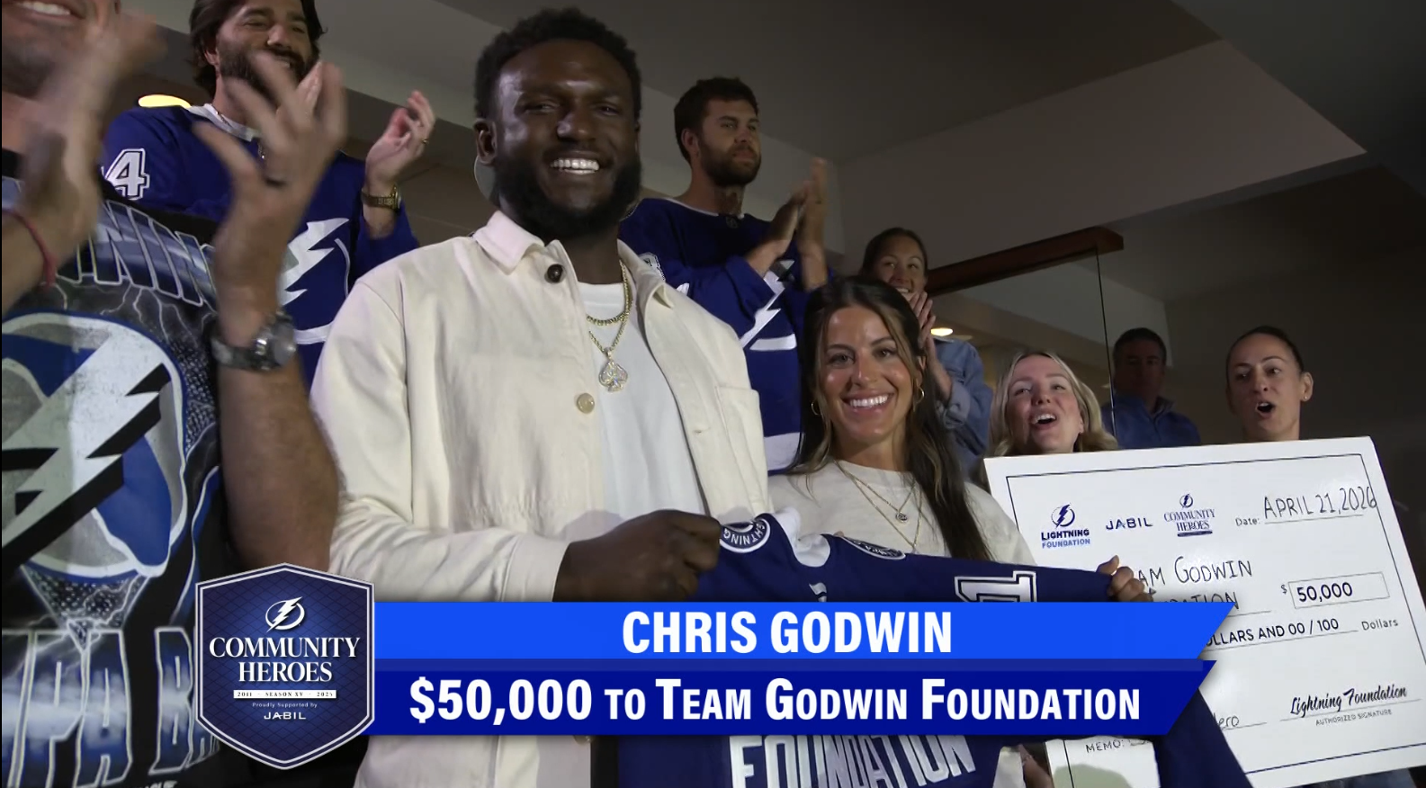 Tampa Bay Lightning Community Hero: Chris Godwin