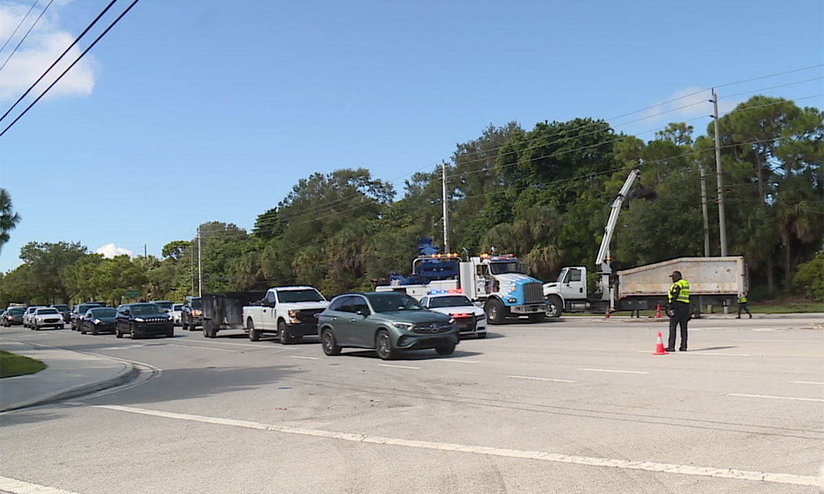 Military Trail landscaper truck