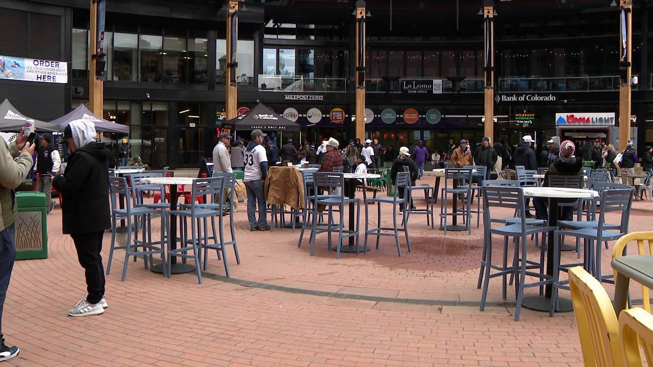 McGregor Square during Rockies Opening Day 