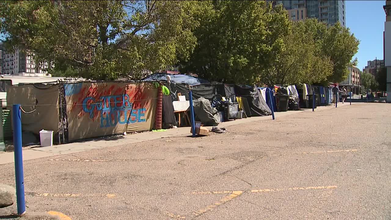 21 and Broadway homeless encampments 