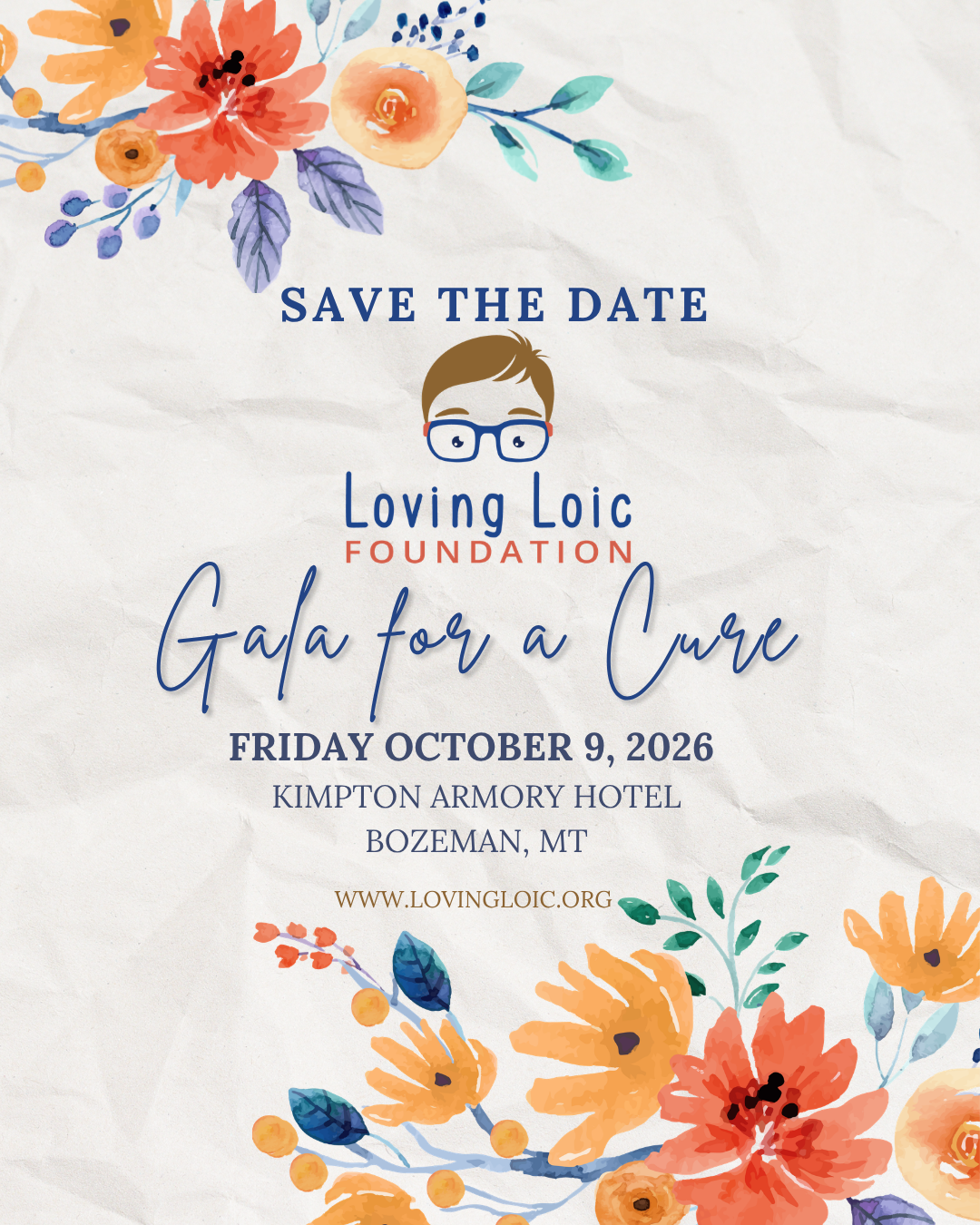 Loving Loic Gala for a Cause flyer