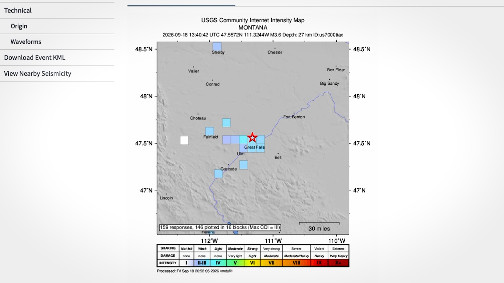 Magnitude 3.6 Earthquake Felt Near Black Eagle