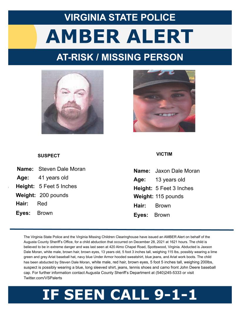 Amber Alert issued for abducted 13-year-old boy believed to be in extreme danger