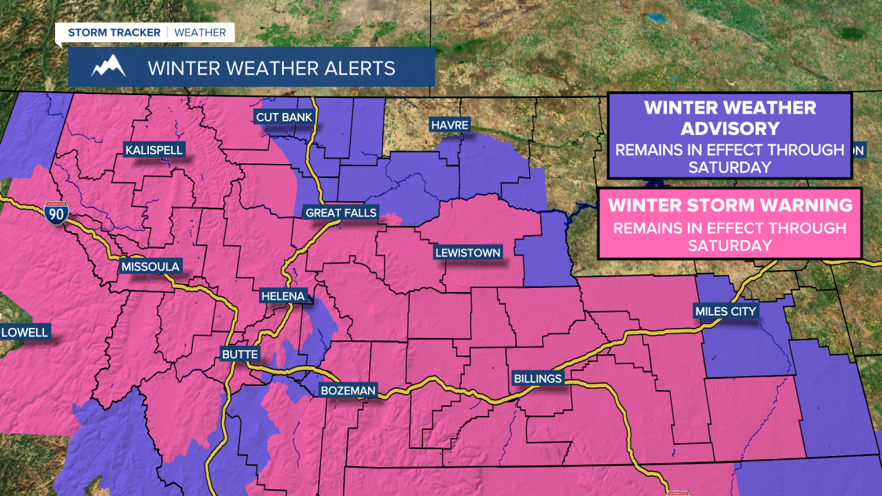 Surge of arctic air across Montana this weekend