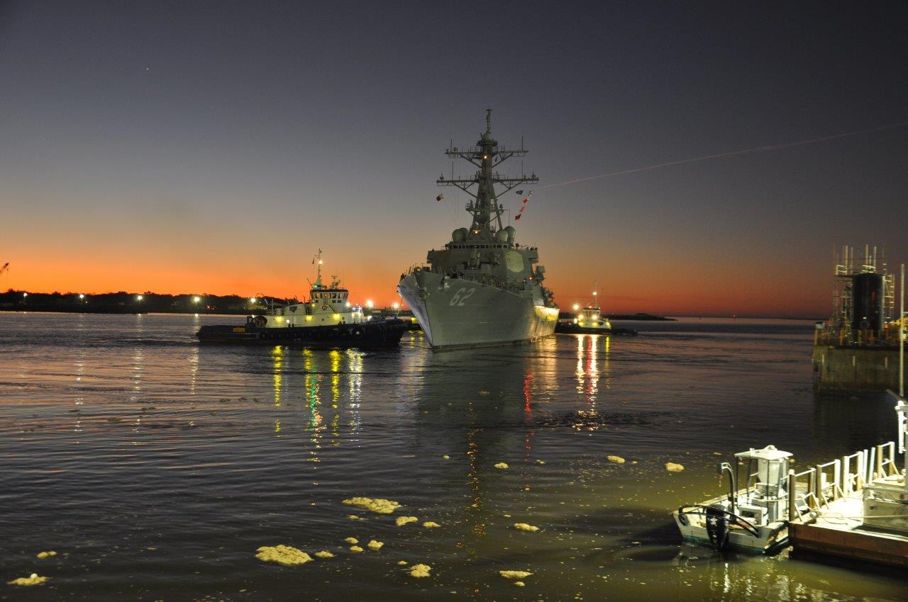 USS Fitzgerald (DDG 62) leaves for sea trials