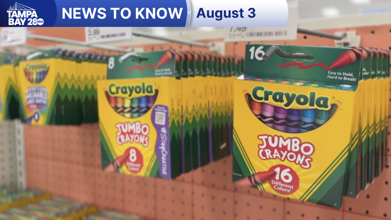 News to Know for Aug. 3, 2026