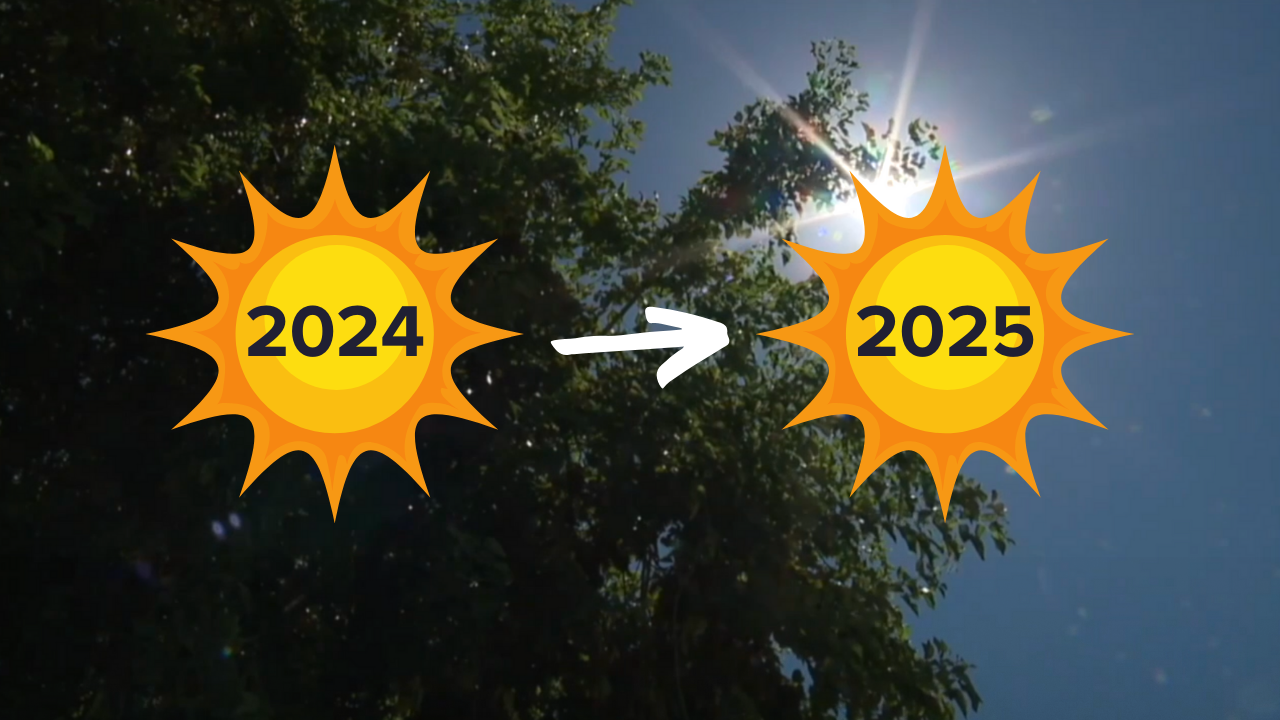 How does the 2025 summer compare to 2024's record-breaking season?