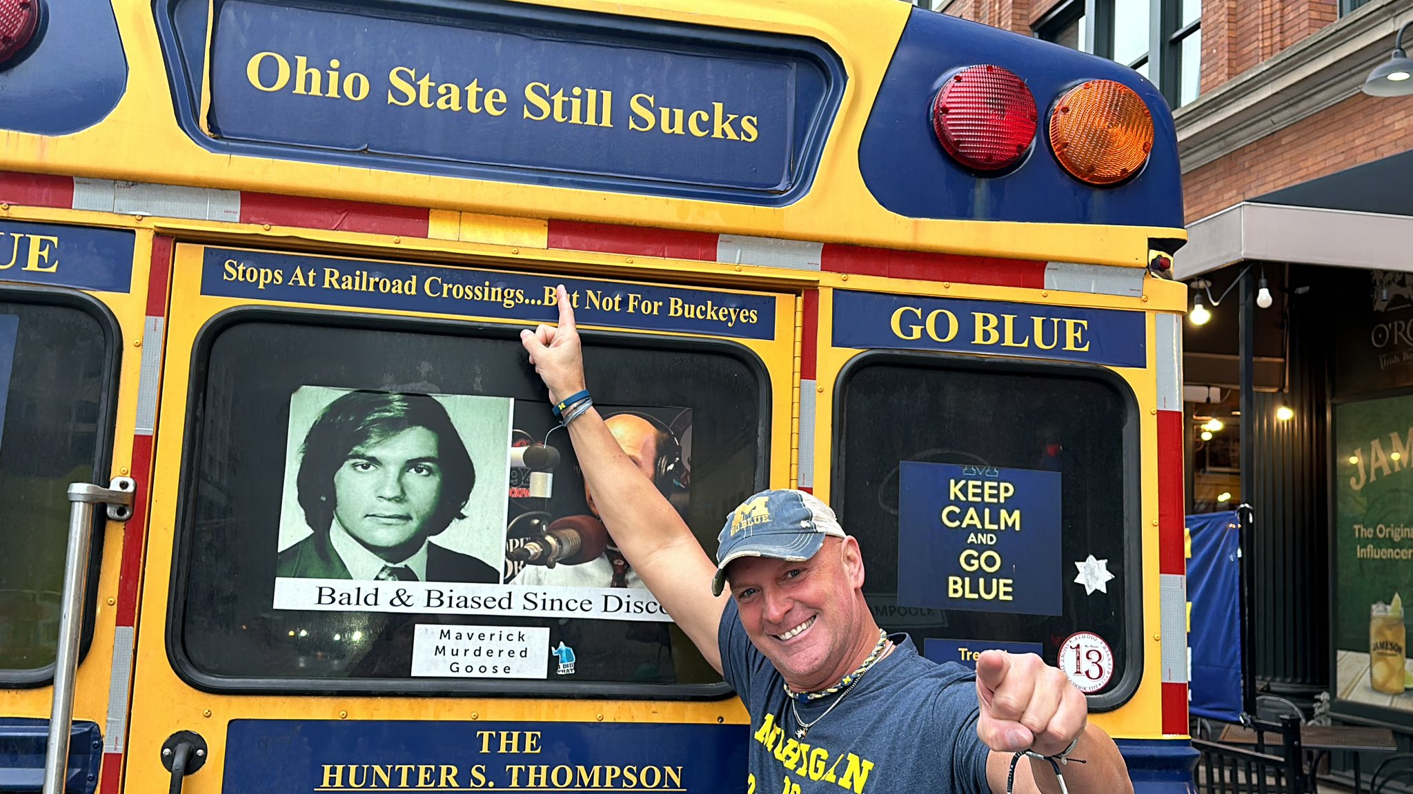 Chris Hankinson and the 'Hailgaters' bus