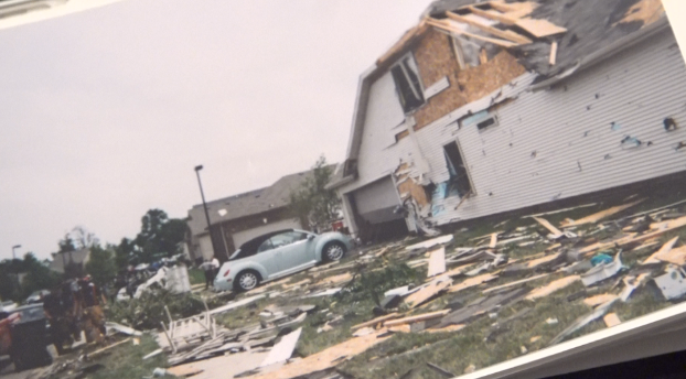 Heather Higdon and Chris Lupien's home hit by tornado in Masterson Station