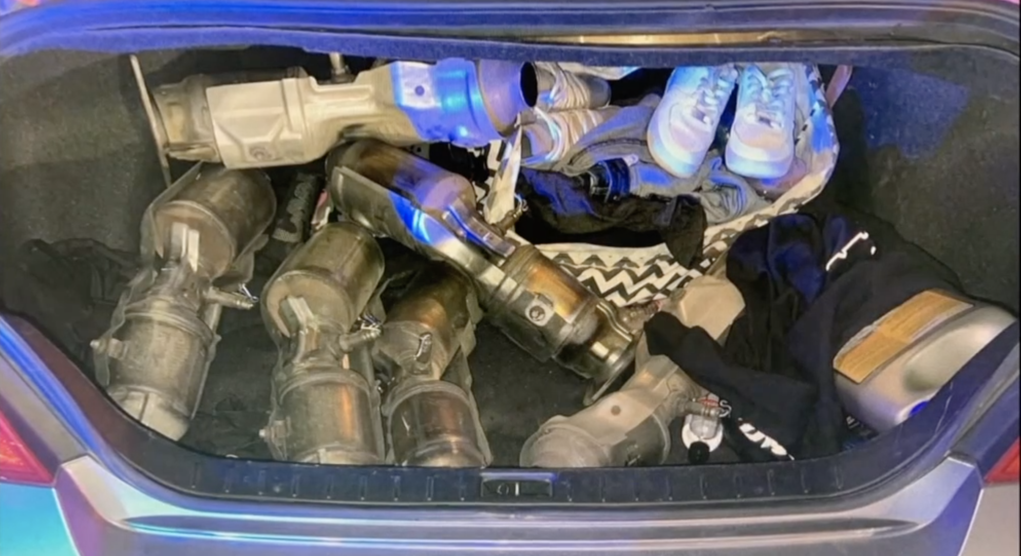 allegedly stolen catalytic converters