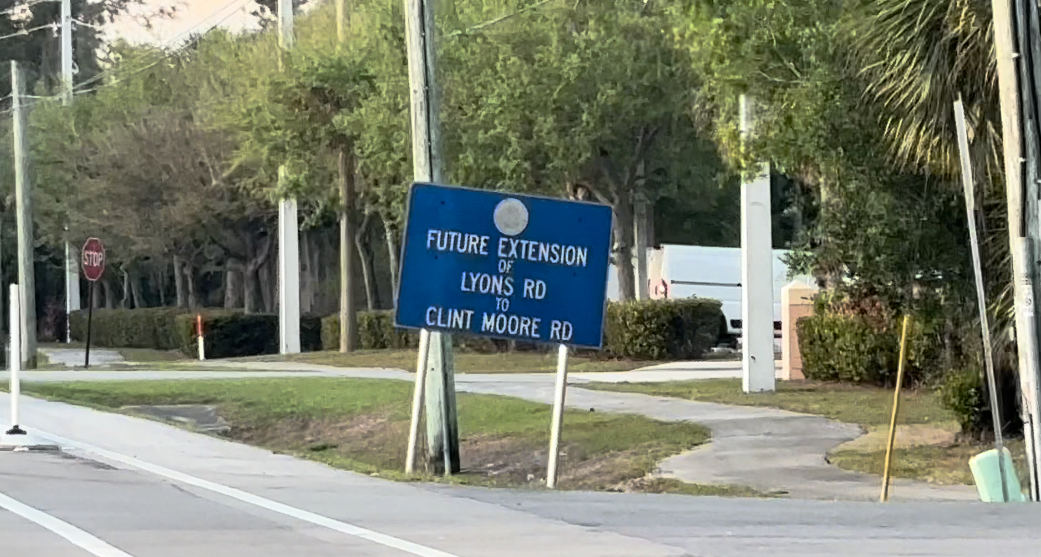 Lyons Road extension 