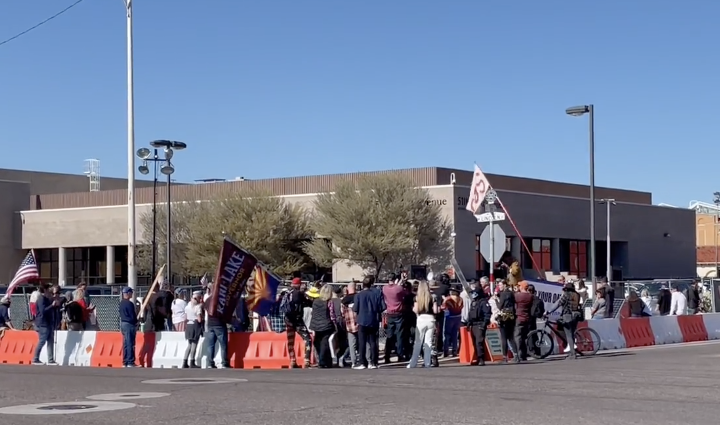 Protests outside Maricopa County Elections Office Saturday November 12