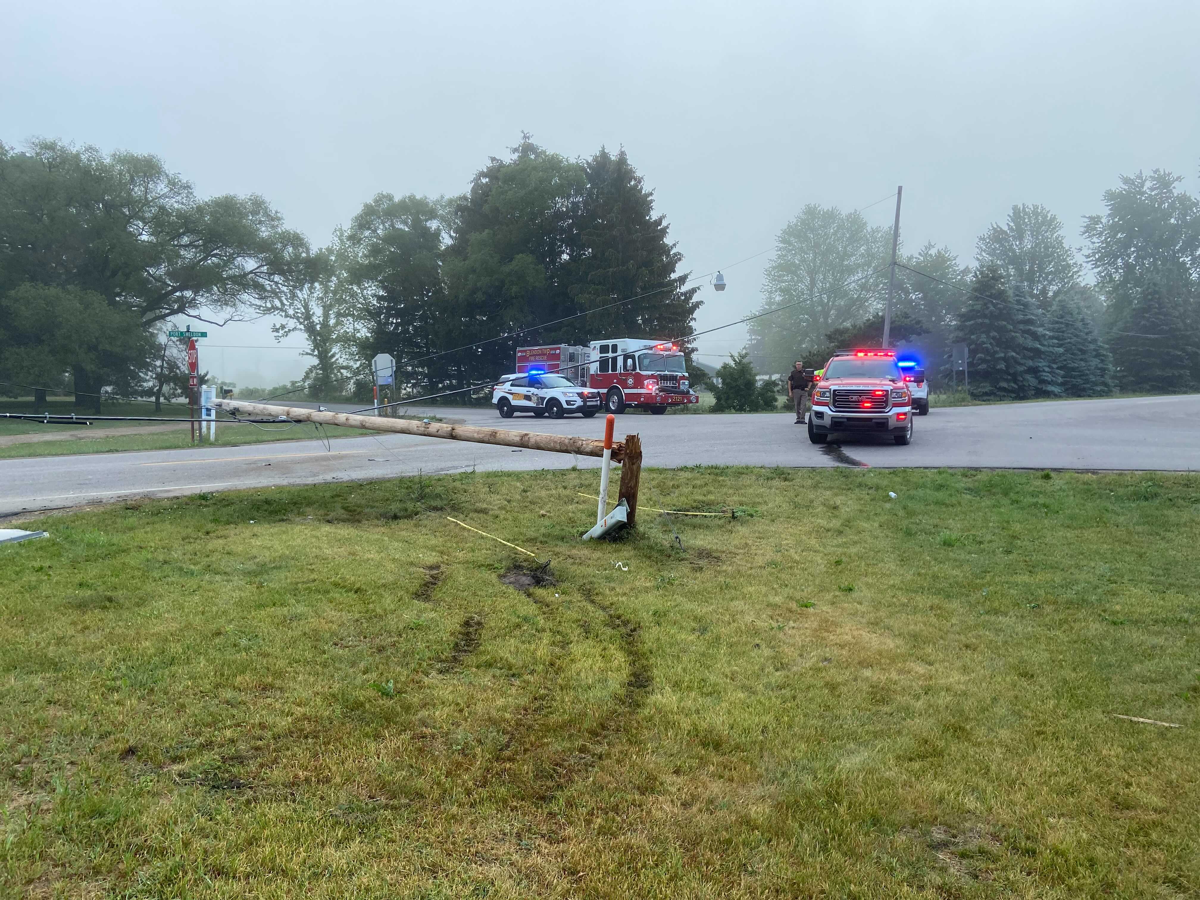 car crash blendon twp