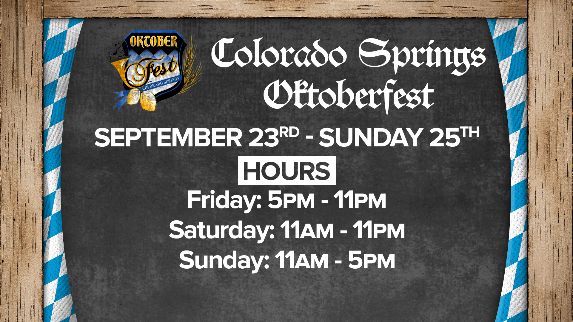 2022 Oktoberfest details in Colorado Springs