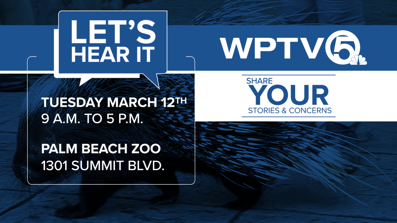 Let's Hear It Tuesday, March 12 at Palm Beach Zoo