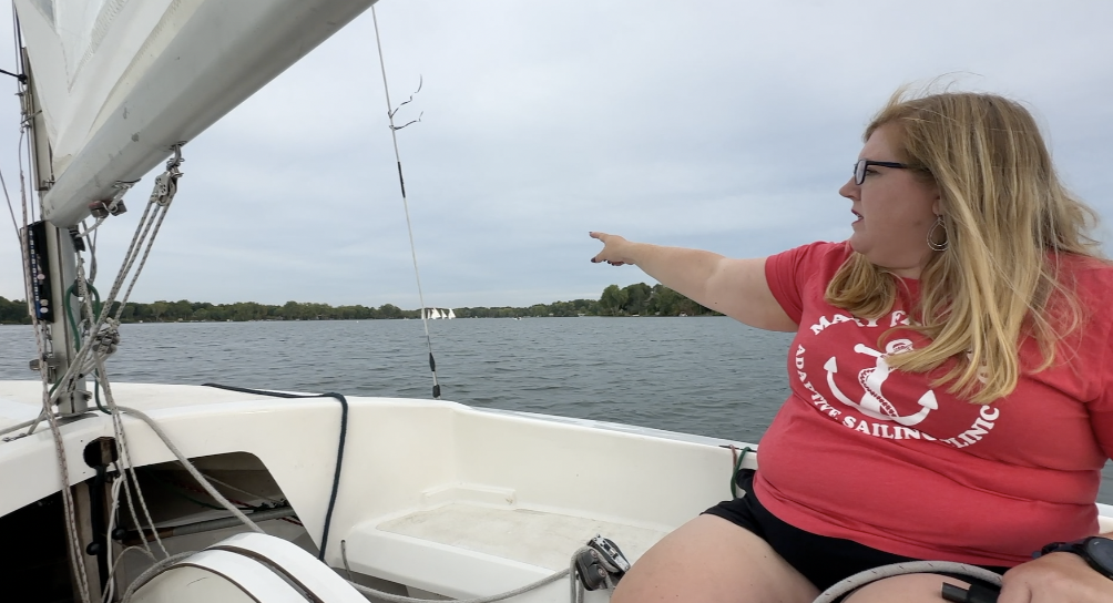Mary Reif on Reeds Lake