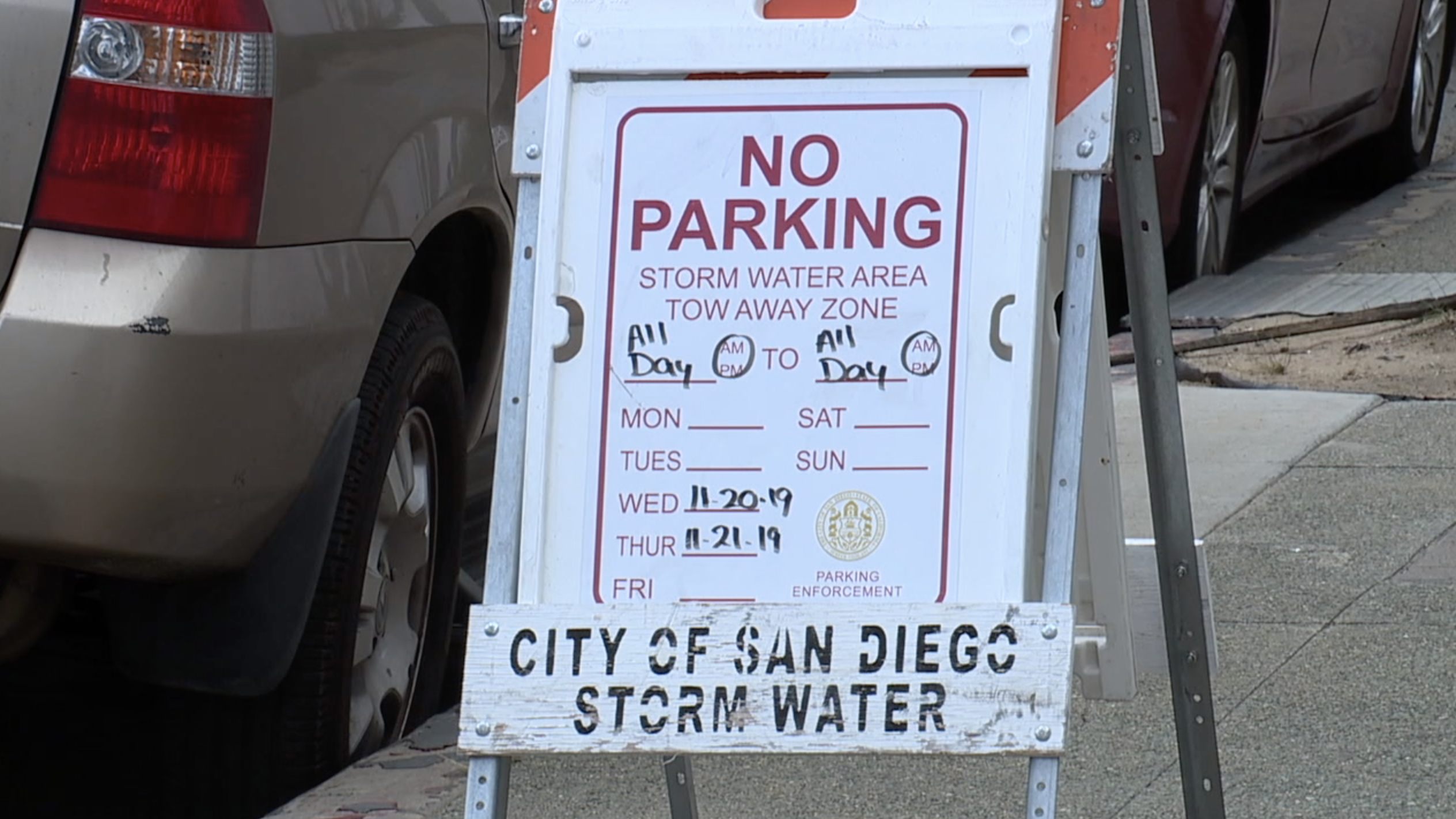storm parking water