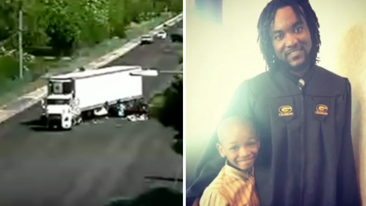 Father dies in semi-truck crash 