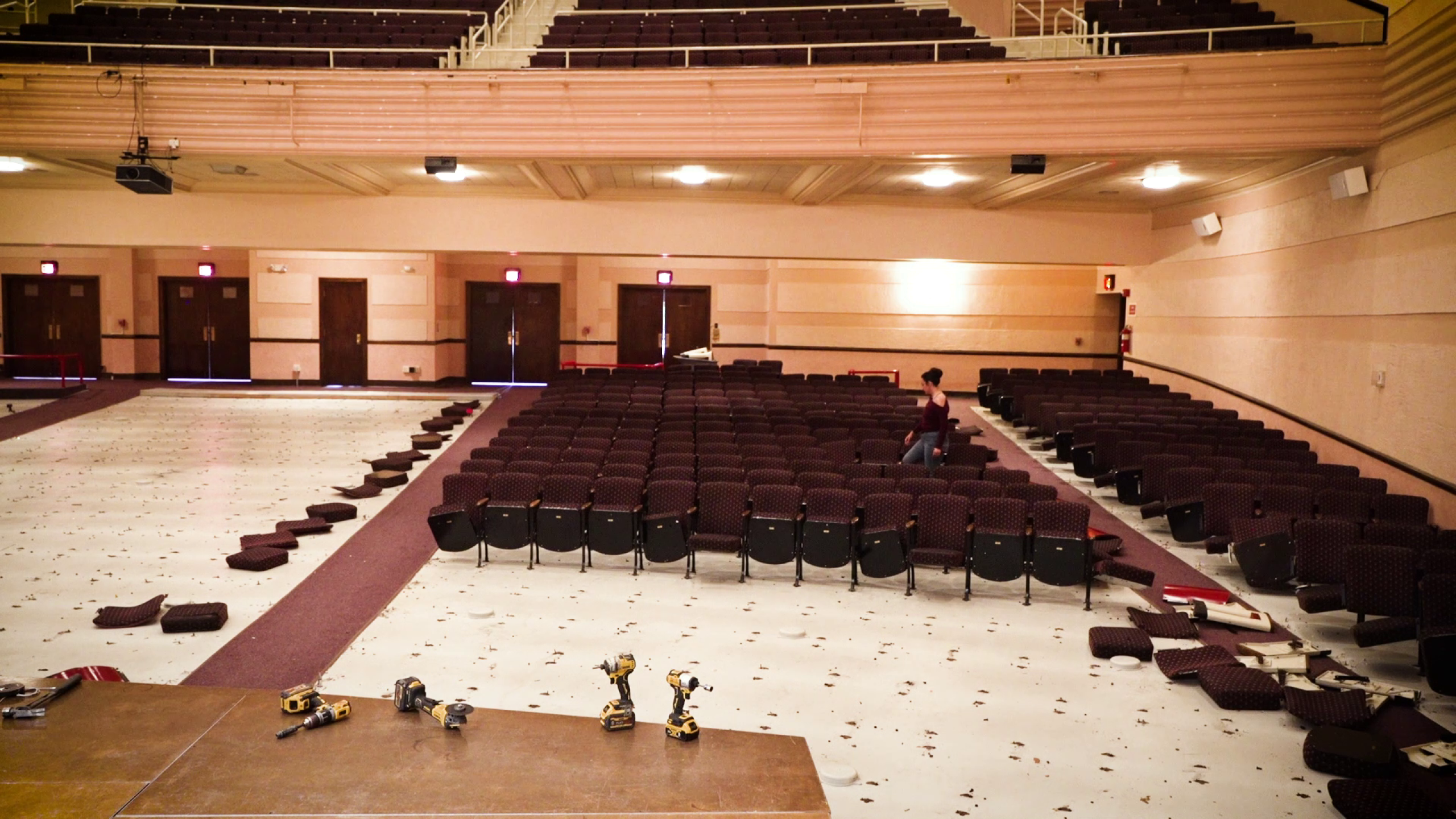 Renovations continue at the Mansfield Theater