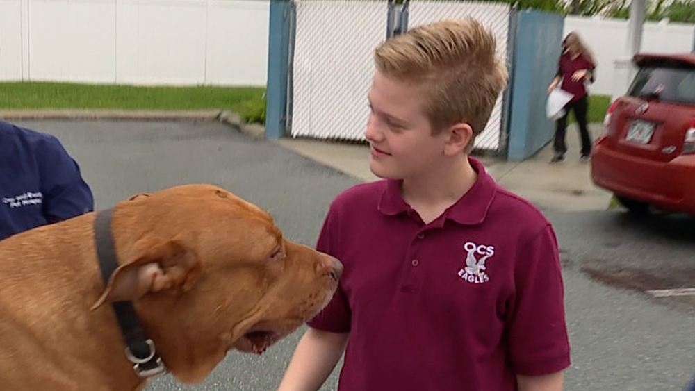Austin Testa with dog