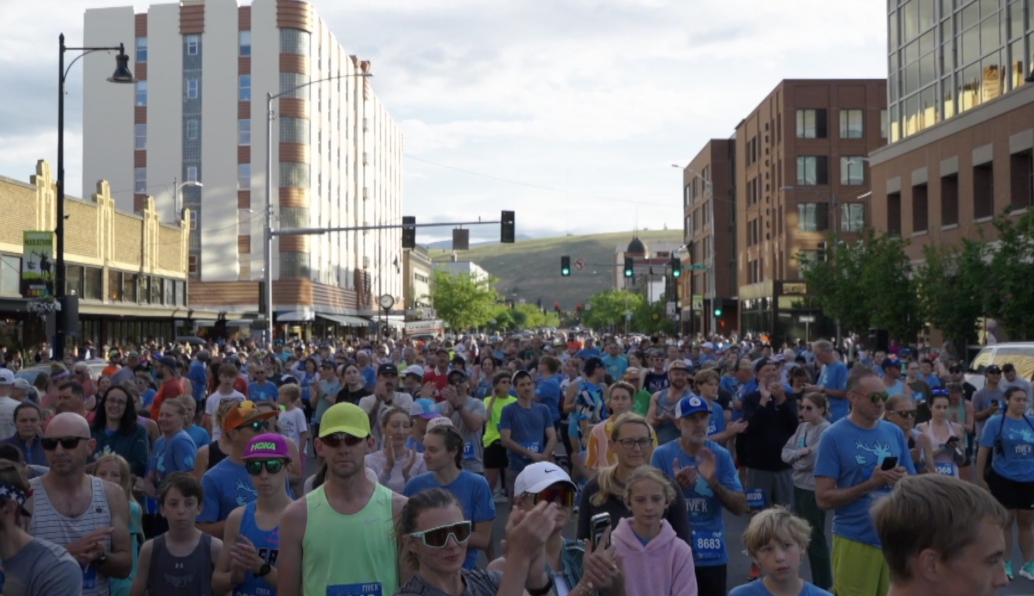 A crowd gathers in downtown during last year's Missoula Marathon weekend
