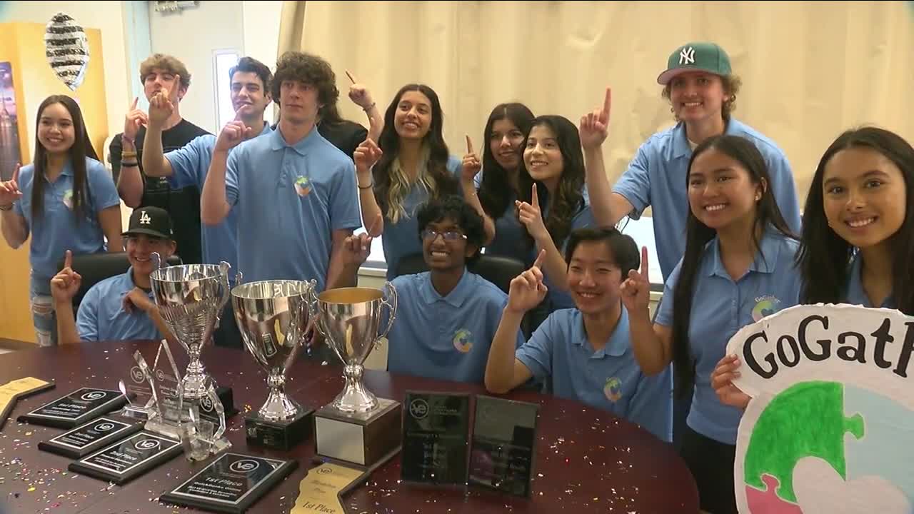 Centennial High School's "Go Gather" business team