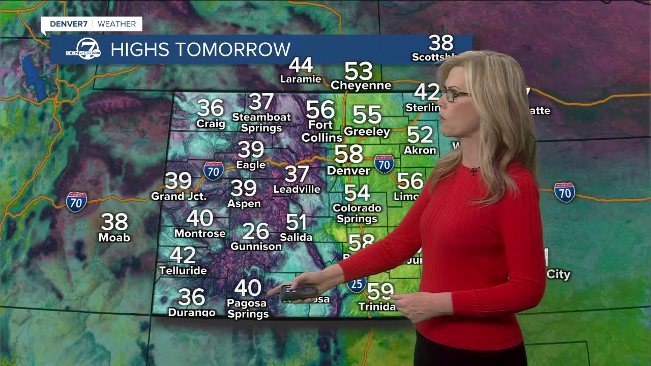 Highs on Monday