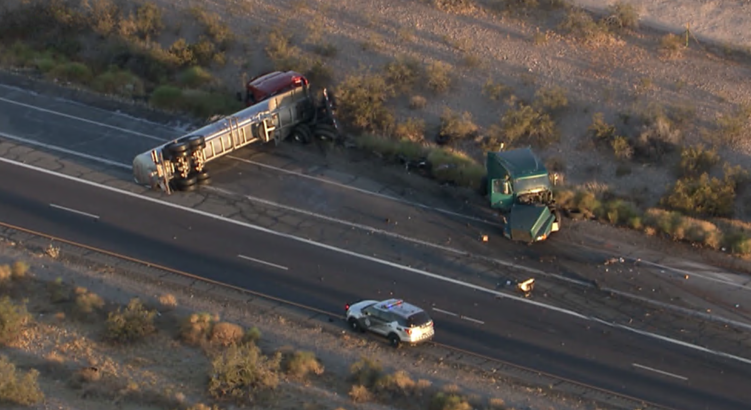 I-10 tonopah semi crash 
