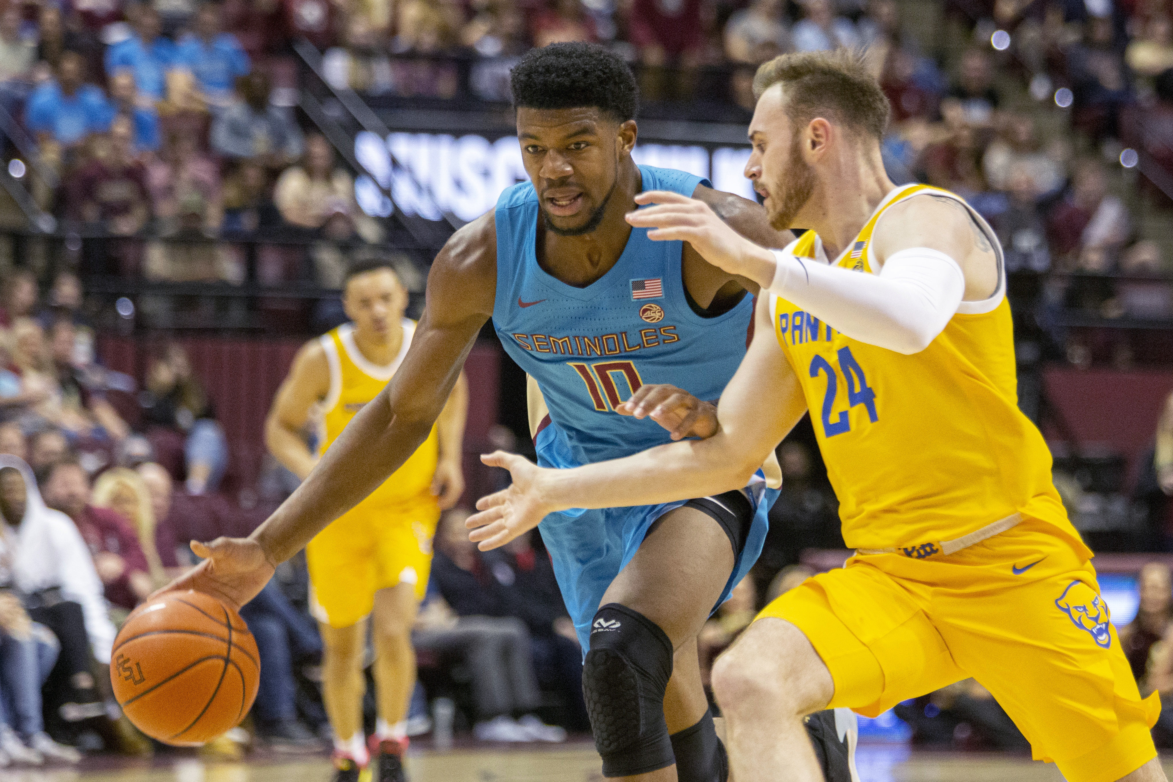 Florida State Seminoles forward Malik Osborne vs. Pittsburgh Panthers in February 2020