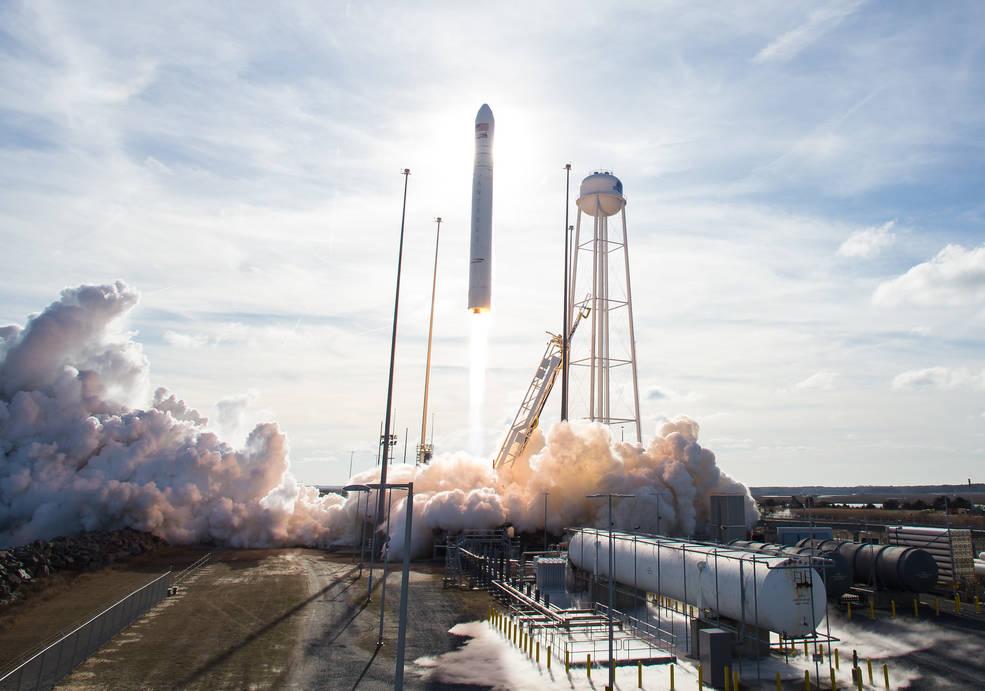 Northrop Grumman Antares rocket, with Cygnus resupply