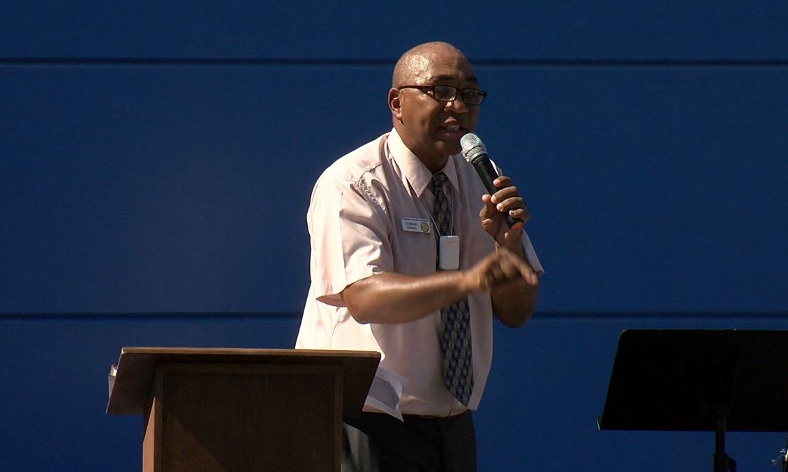 Chaplain gives message to homeless community on Father's Day 