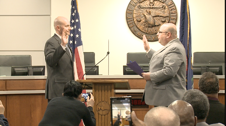 Eric Winstrom sworn in as new Grand Rapids Police chief 