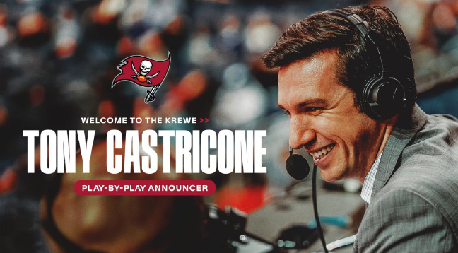 Bucs name Tony Castricone to succeed Gene Deckerhoff as play-by-play announcer