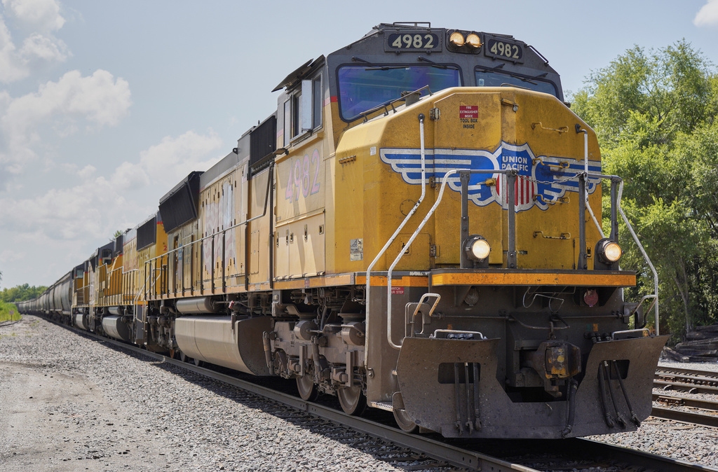 A Union Pacific train.