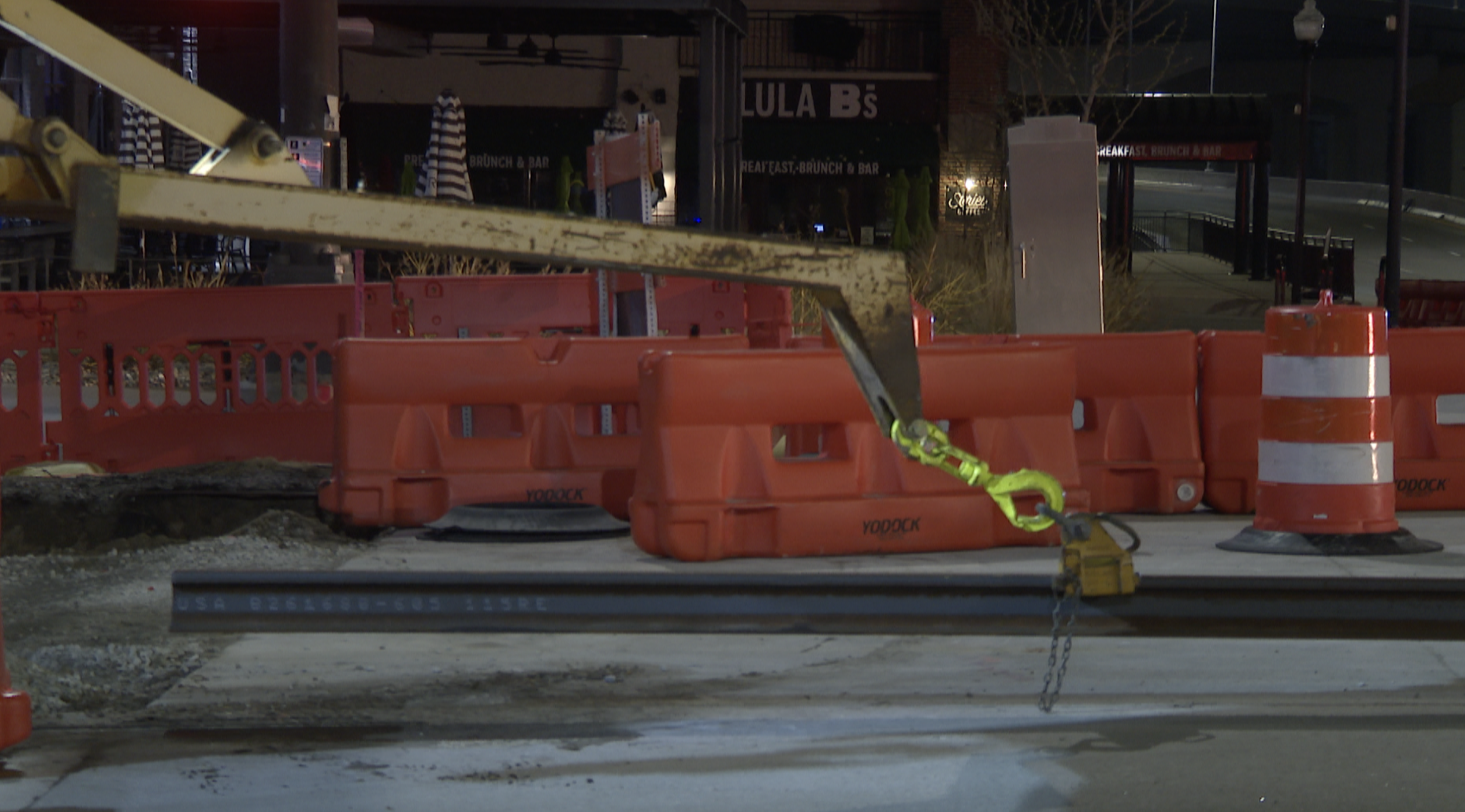 Omaha Streetcar rails arrive