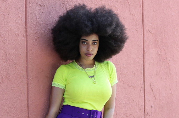 Simone williams afro record holder