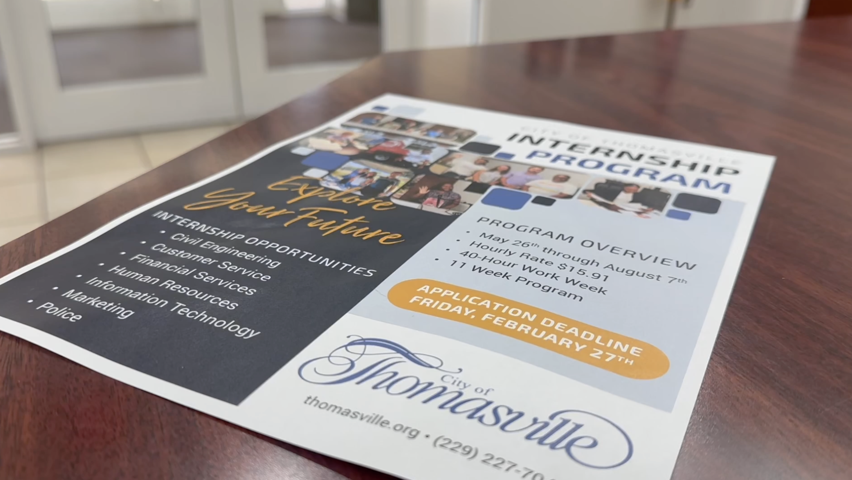City of Thomasville internships open for summer