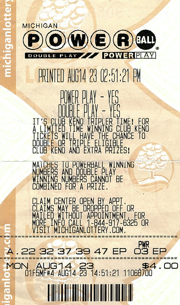 August 14 winning Powerball ticket