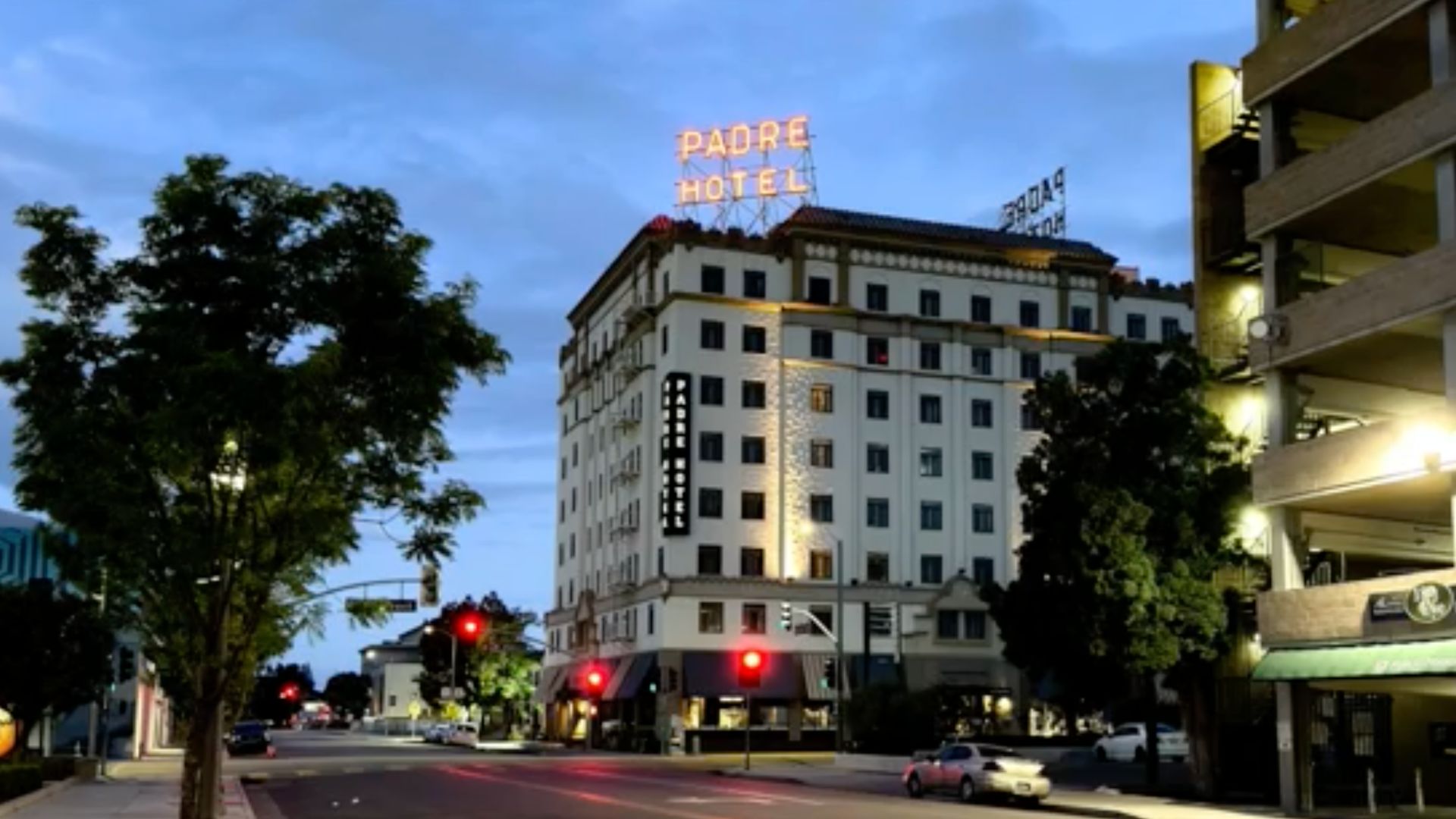 The Padre Hotel in Bakersfield, California.