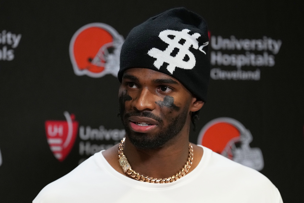 Cleveland Browns quarterback Shedeur Sanders.