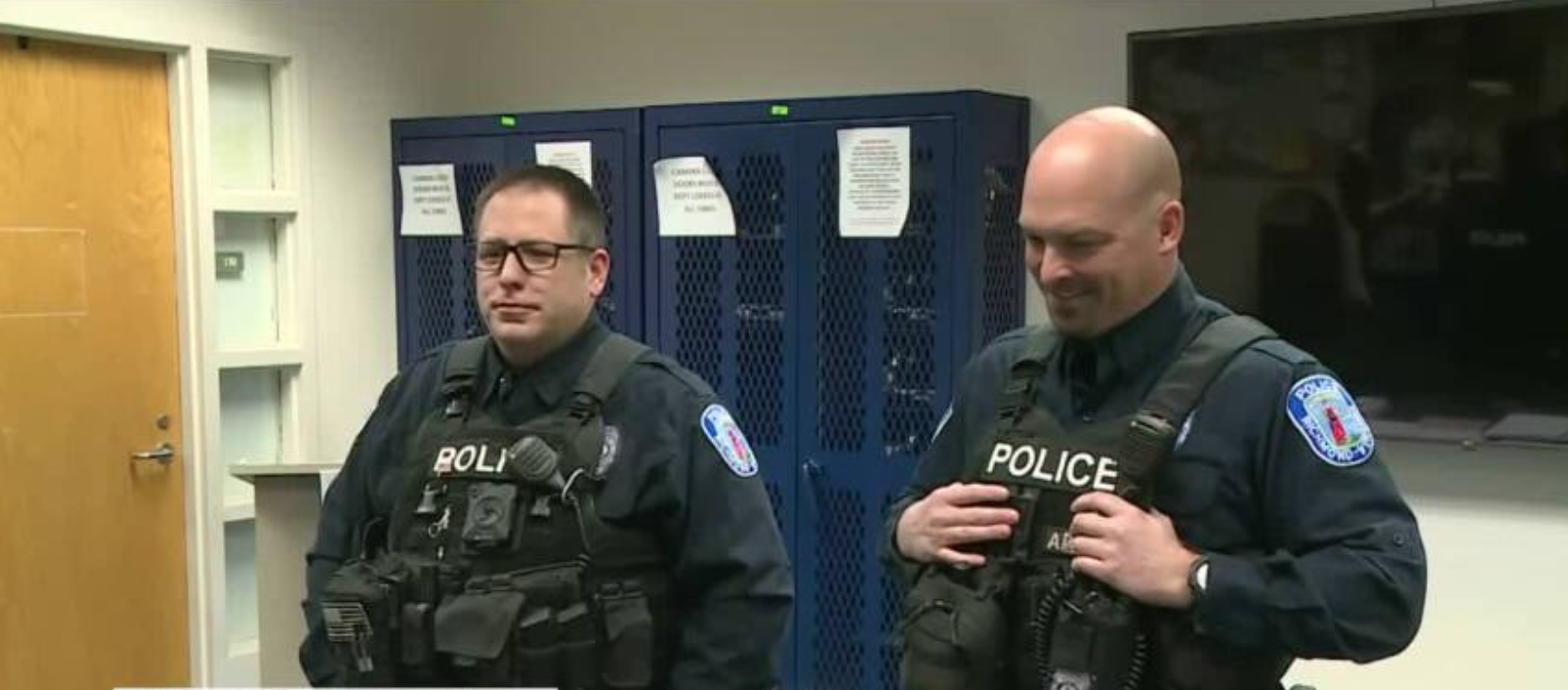 Richmond officers stumbled upon a motel fire. They saved 10 people