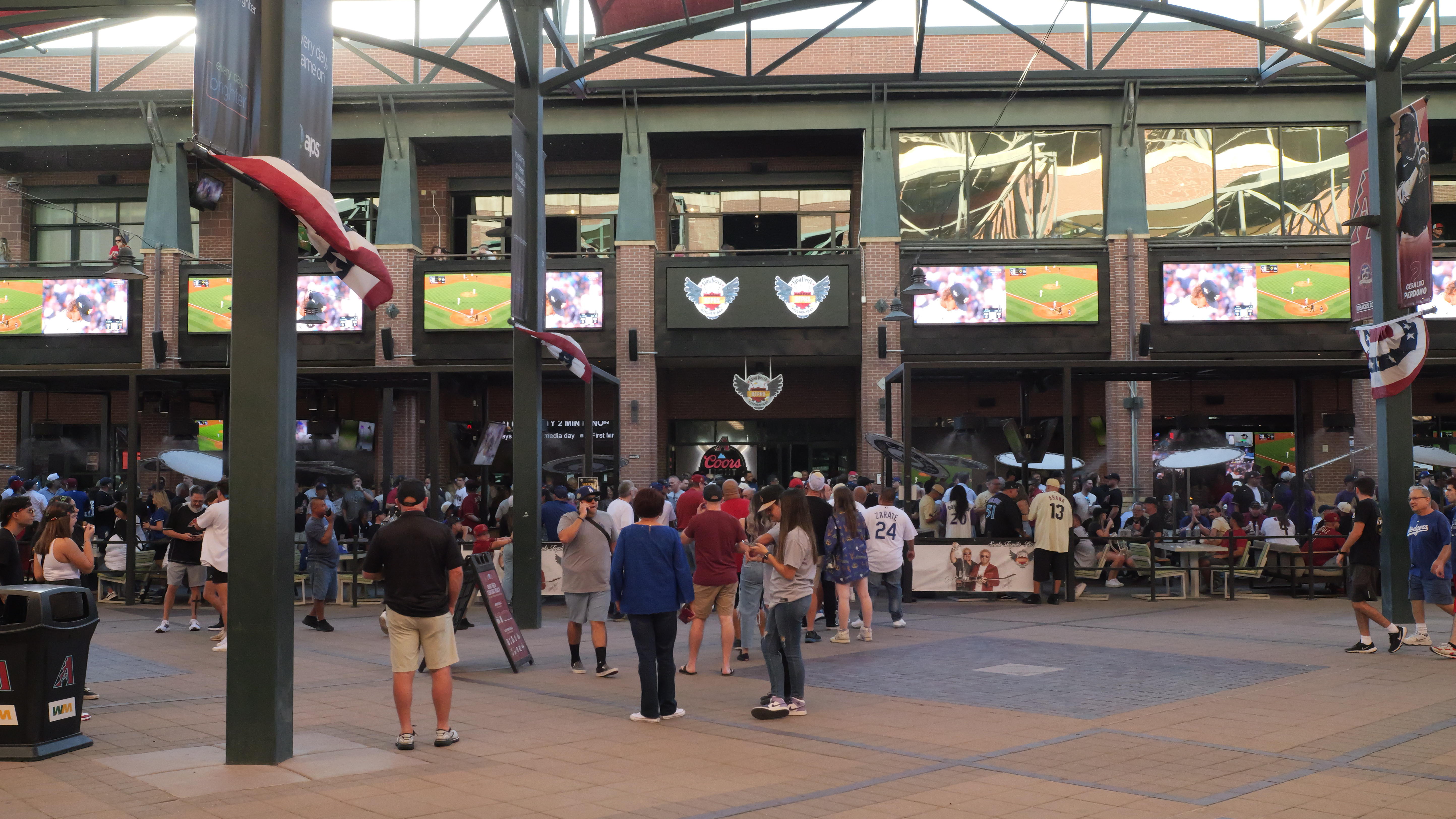 Fans rallied before the game at Guy Fieri's DTPHX Kitchen + Bar. 