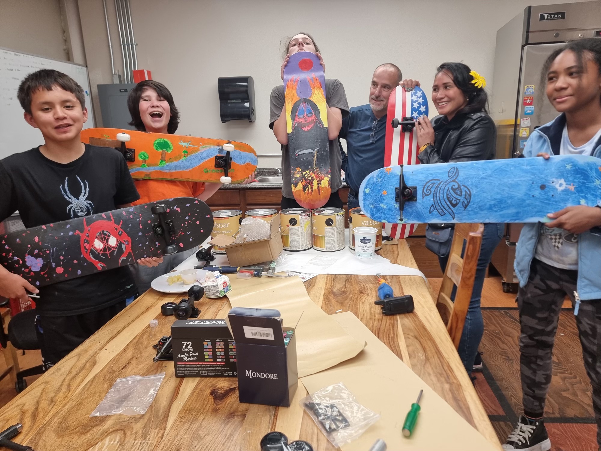 Boys and Girls Club of Ronan Skateboard Painting