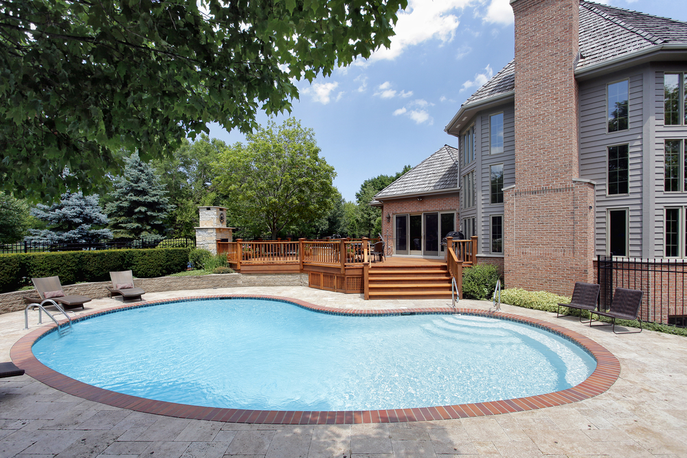 A house with a pool