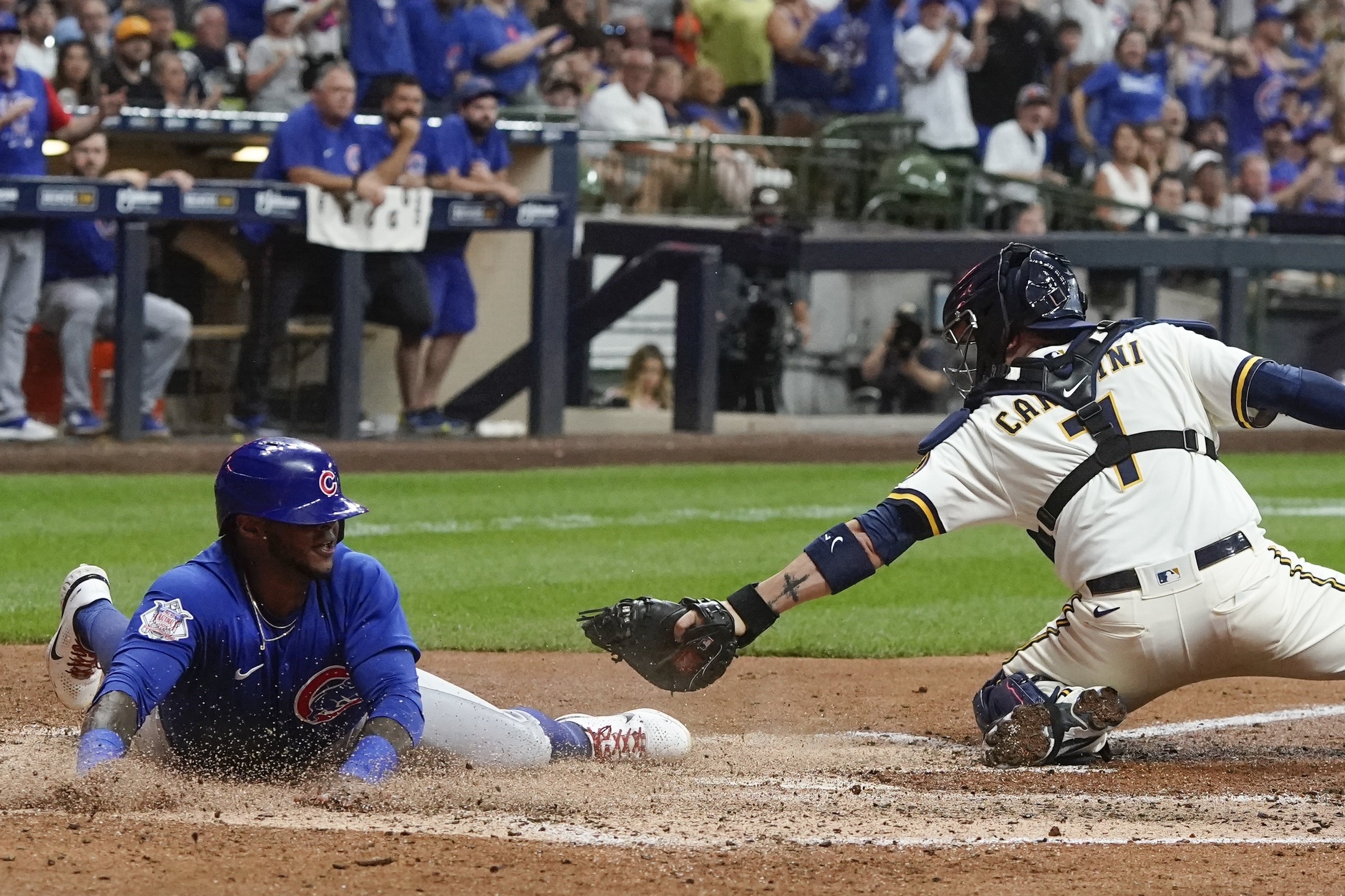 Cubs Brewers Baseball