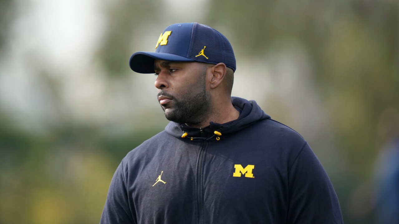 Michigan offensive coordinator Sherrone Moore