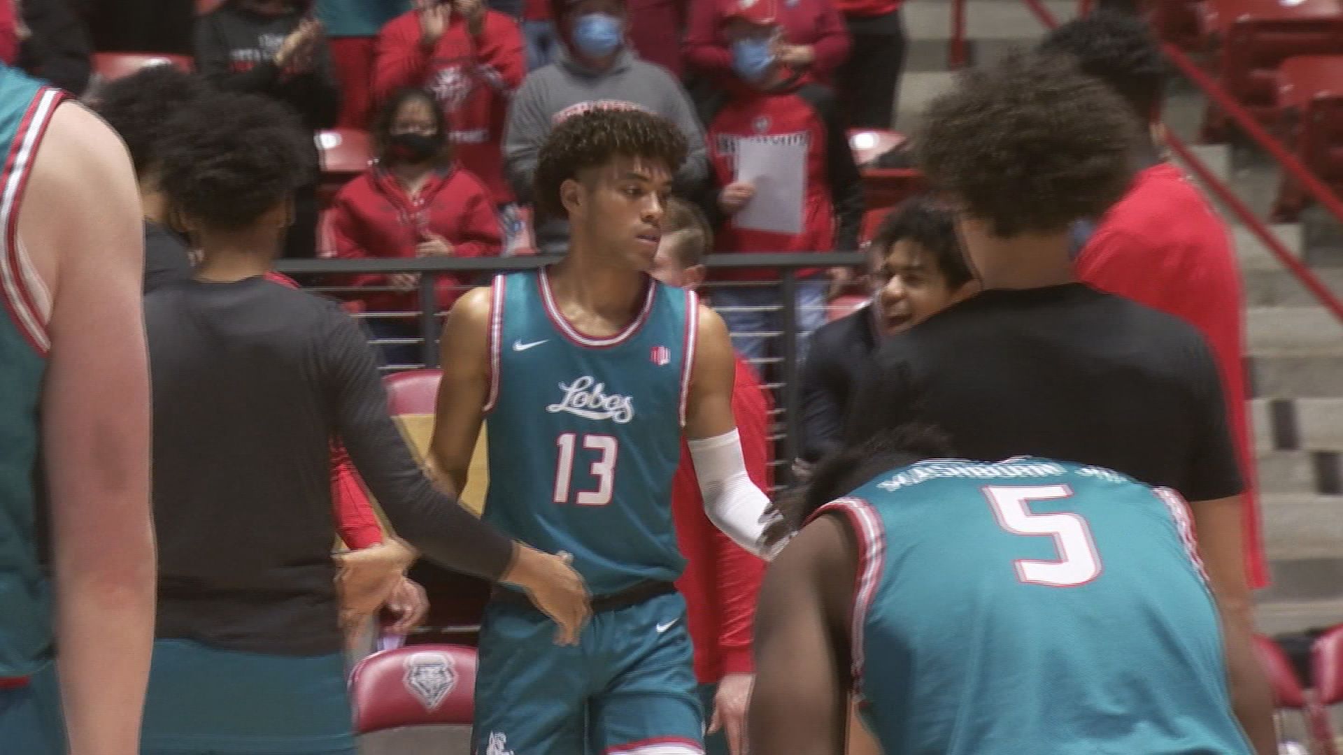 Javonte Johnson playing at New Mexico 