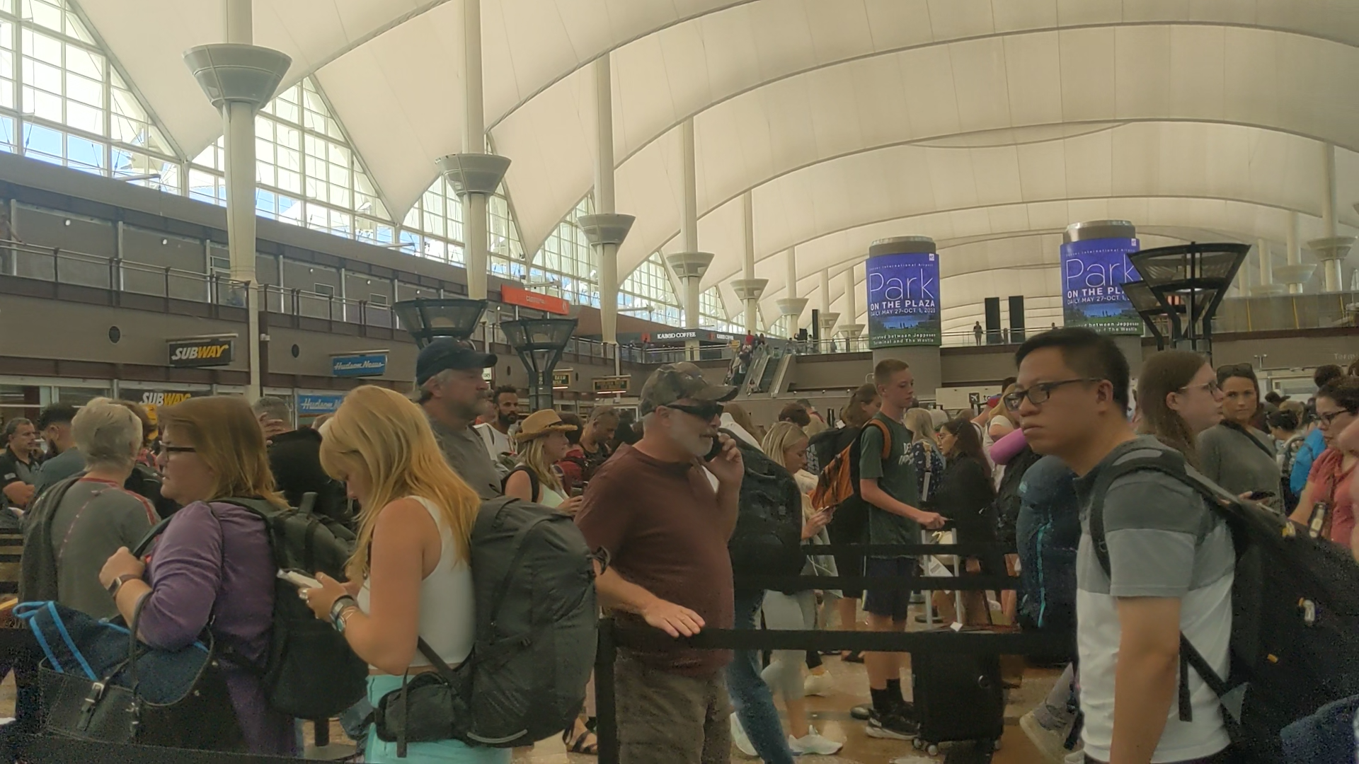 Airport travelers
